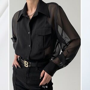 Combination mesh shirt